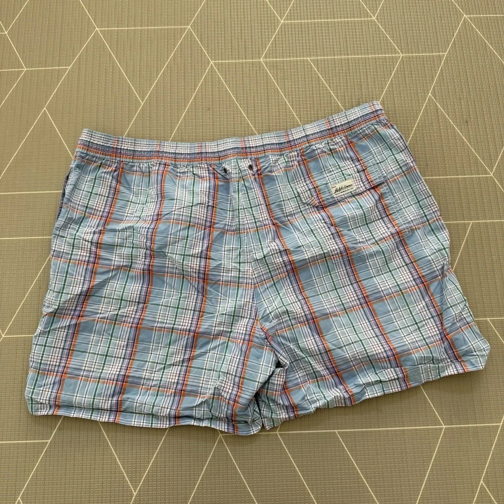 Polo Ralph Lauren Swim Trunks Men's 2X Big Multicolor Plaid 6